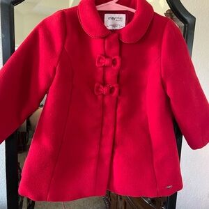 Mayoral Bright Red Pea Coat for Kids